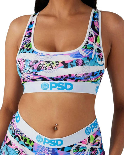 PSD Women's Neon Jungle Sports Bra Multicolor