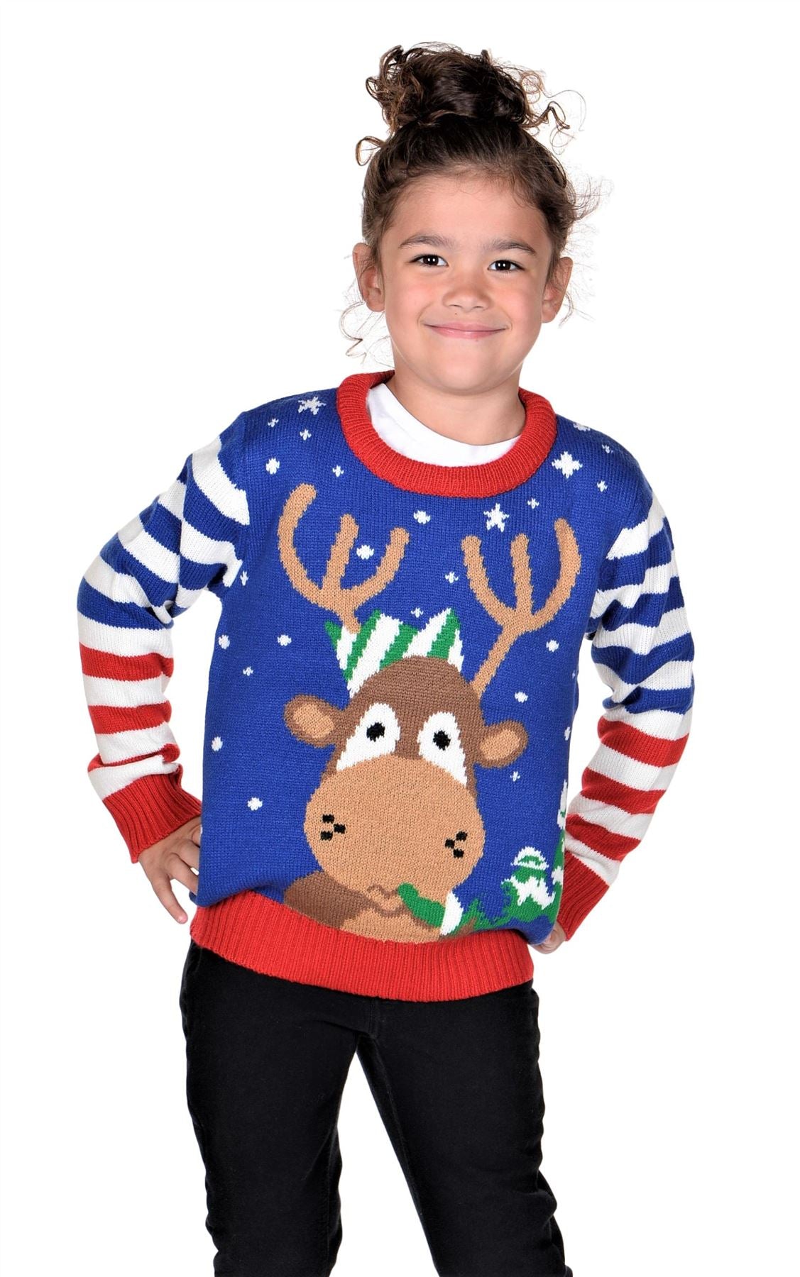 KESIS Kids Ugly Christmas Sweater - Tacky Cute Holiday Pullover for Boys & Girls, Unisex Funny Xmas Sweater for Children