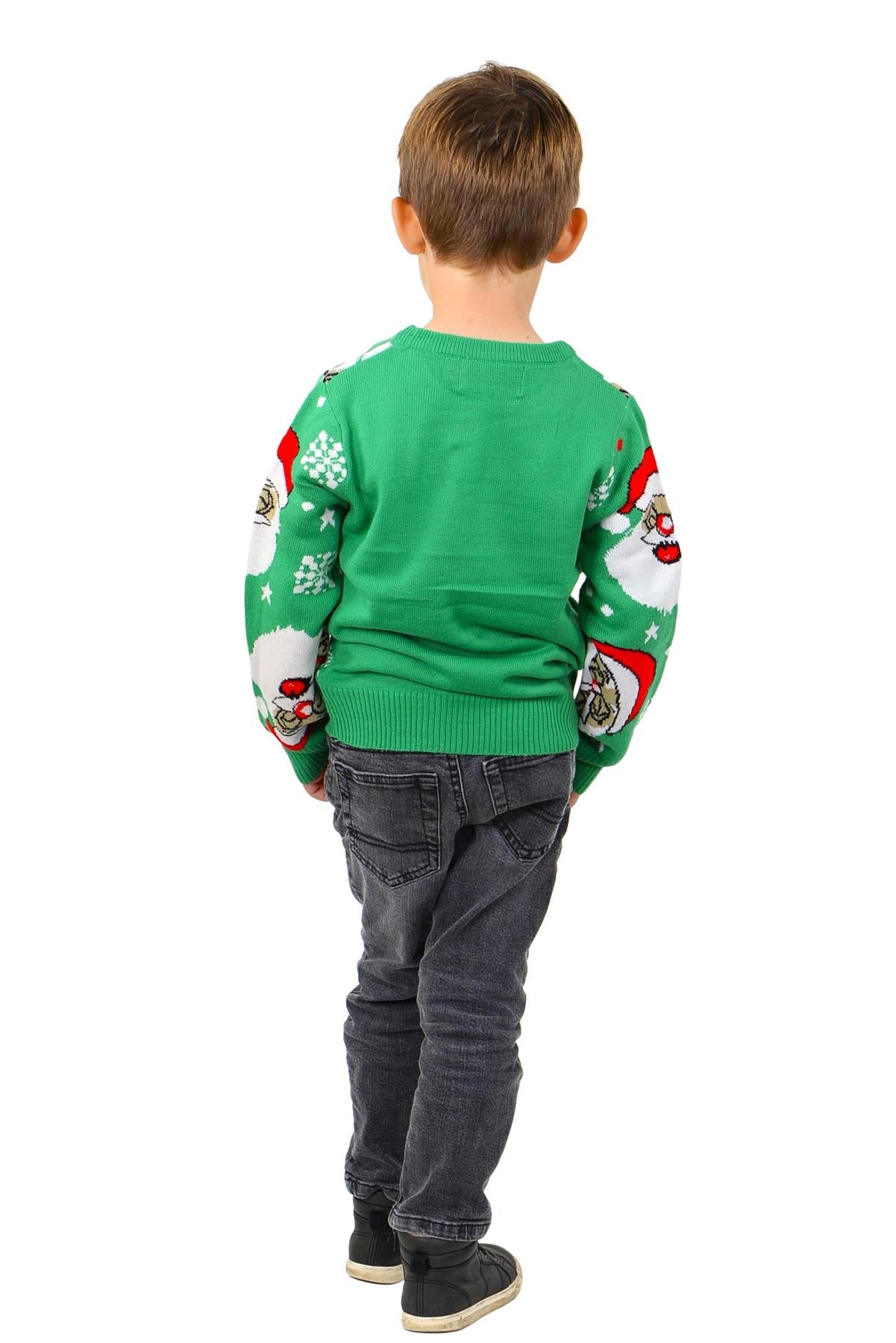 SOCAL LOOK Kids Ugly Christmas Sweater - Multicolor Long Sleeve Tacky Cute Holiday Pullover for Boys & Girls