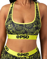 PSD Womens Sports Bra Spongebob Trip Multi