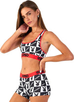 PSD Women's Playboy Checkers Boyshorts Multi