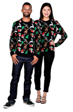 SOCAL LOOK Youth Festive Ugly Christmas Sweater, Cute Tacky Holiday Teens Pullover, Funny Xmas Sweater for Big Boys & Girls