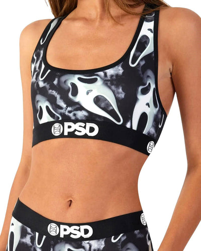 PSD Women's Ghost Face Dark Sports Bra Multi