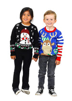 KESIS Kids Ugly Christmas Sweater - Tacky Cute Holiday Pullover for Boys & Girls, Unisex Funny Xmas Sweater for Children