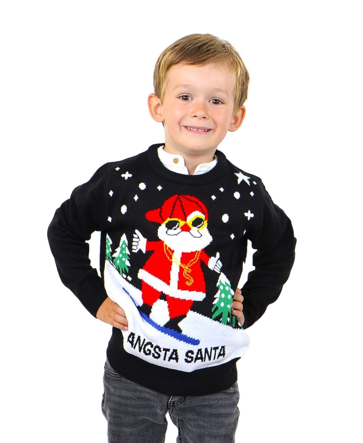 KESIS Kids Ugly Christmas Sweater - Tacky Cute Holiday Pullover for Boys & Girls, Unisex Funny Xmas Sweater for Children