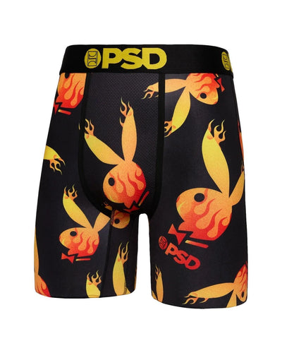 PSD Men's Playboy Flames Boxer Briefs Multi Color