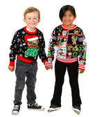 SOCAL LOOK Kids Ugly Christmas Sweater - Tacky Cute Holiday Pullover for Boys & Girls, Unisex Funny Xmas Sweater for Children