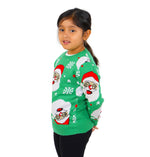 SOCAL LOOK Kids Ugly Christmas Sweater - Multicolor Long Sleeve Tacky Cute Holiday Pullover for Boys & Girls