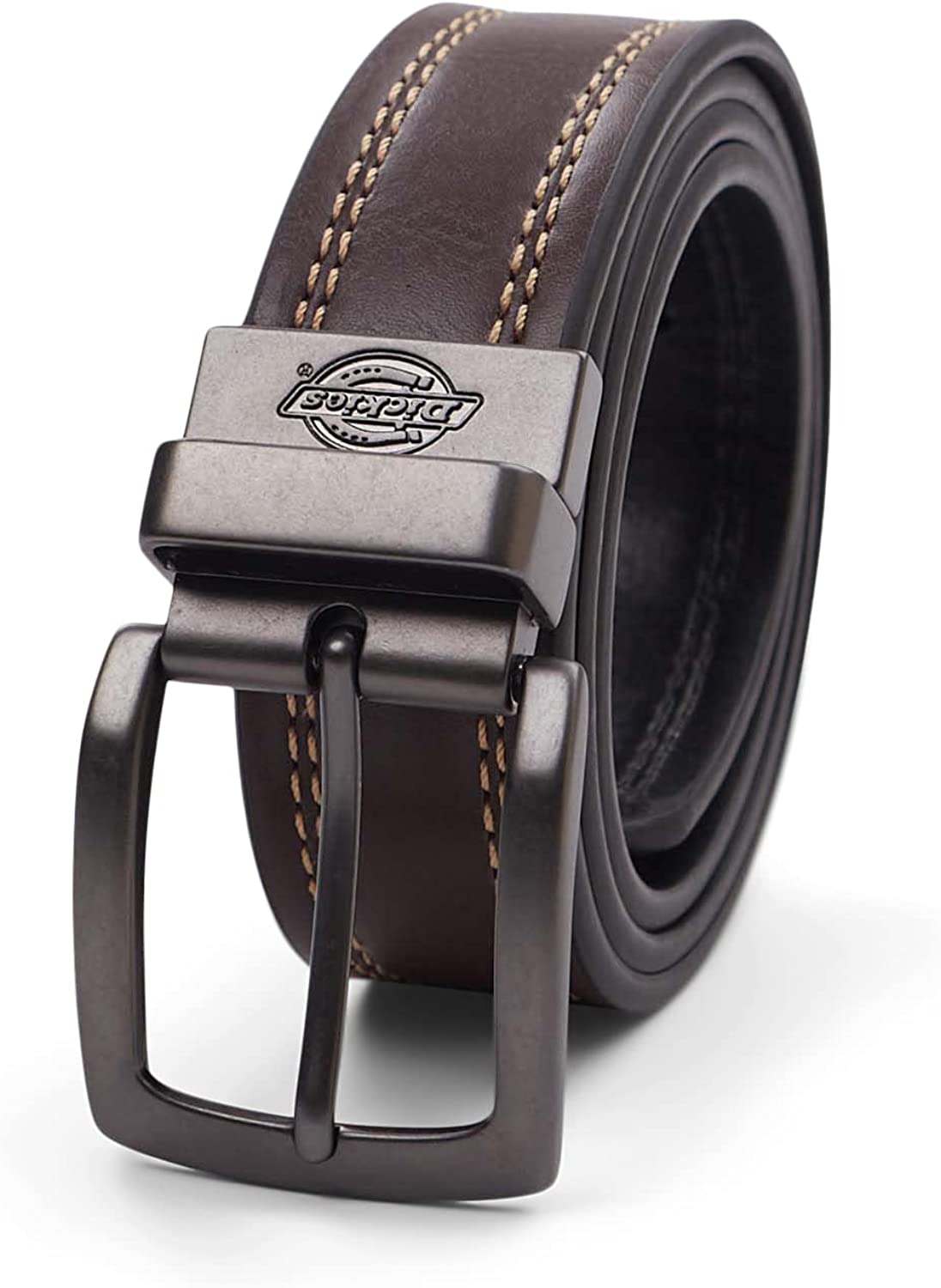 Dickies Reversible Leather Belt, Men's, Black/Brown, Size 36