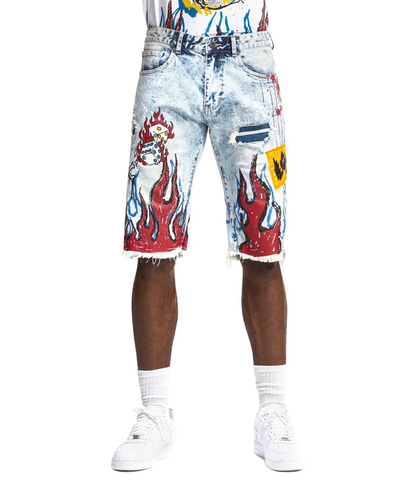 smoke rise jean shorts