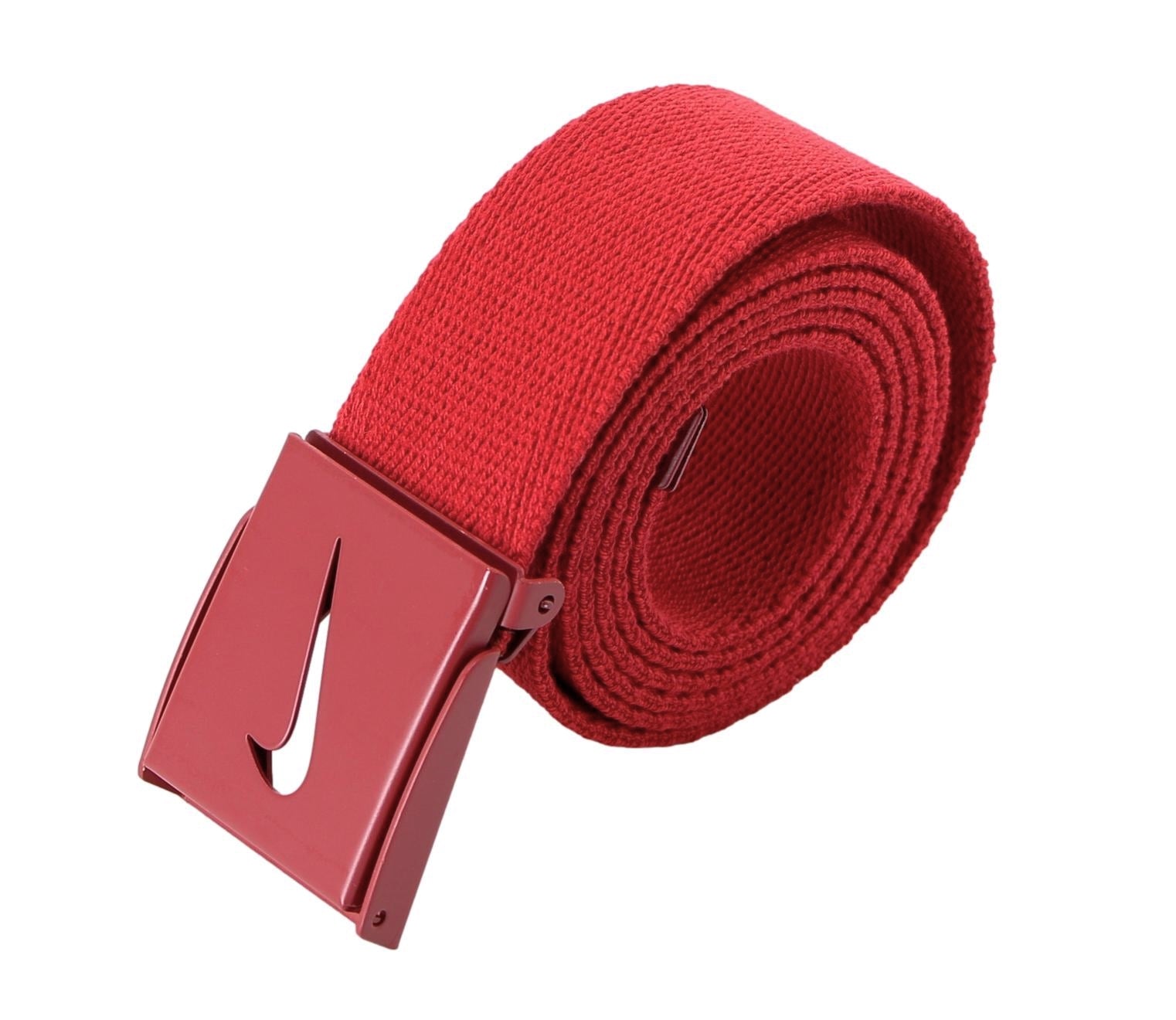 Nike Men s Tech Essential Web Belt Red O S socallook