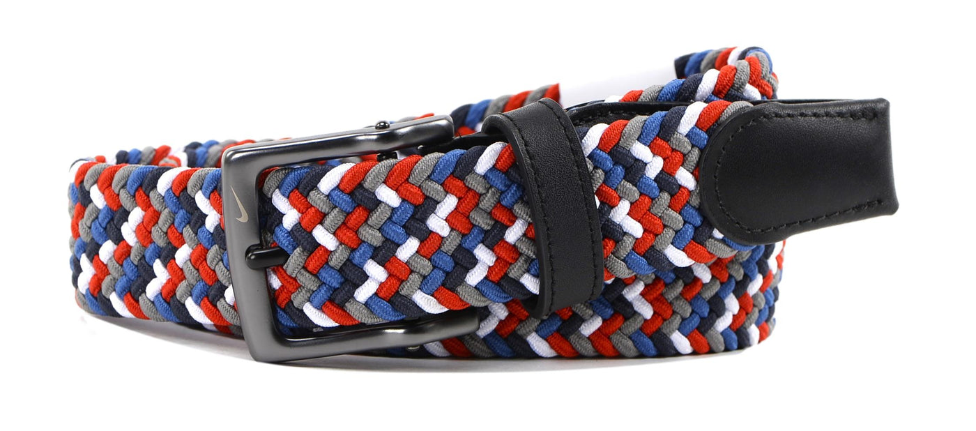 Nike Golf Multi-Weave Stretch Woven Belt Obsidian/Khaki/Bone