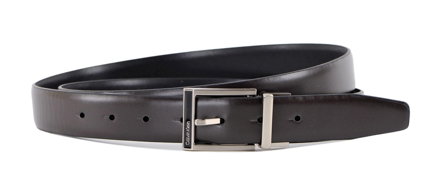 4-in-1 Set Belt 32mm Klein Reversible Leather Men\'s Black Calvin Strap