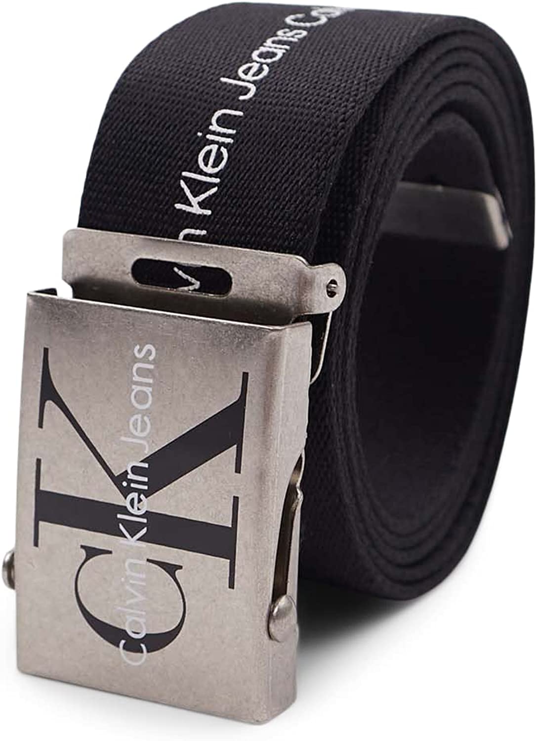 Calvin Klein Unisex 35mm Casual 3-Pack Buckle Web Adjustable Military