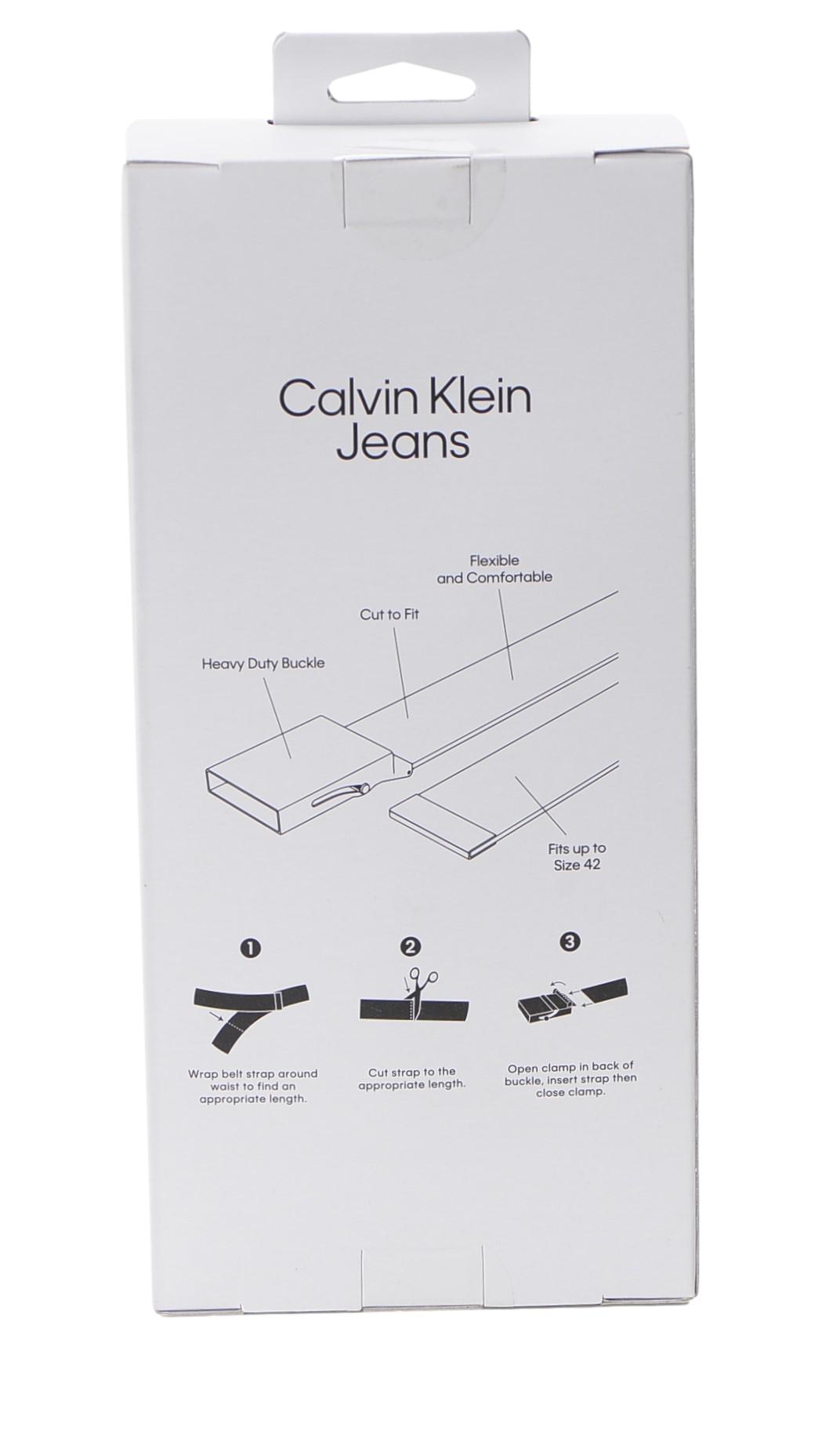 Calvin Klein Unisex 35mm Casual Web Adjustable Buckle 3-Pack Military
