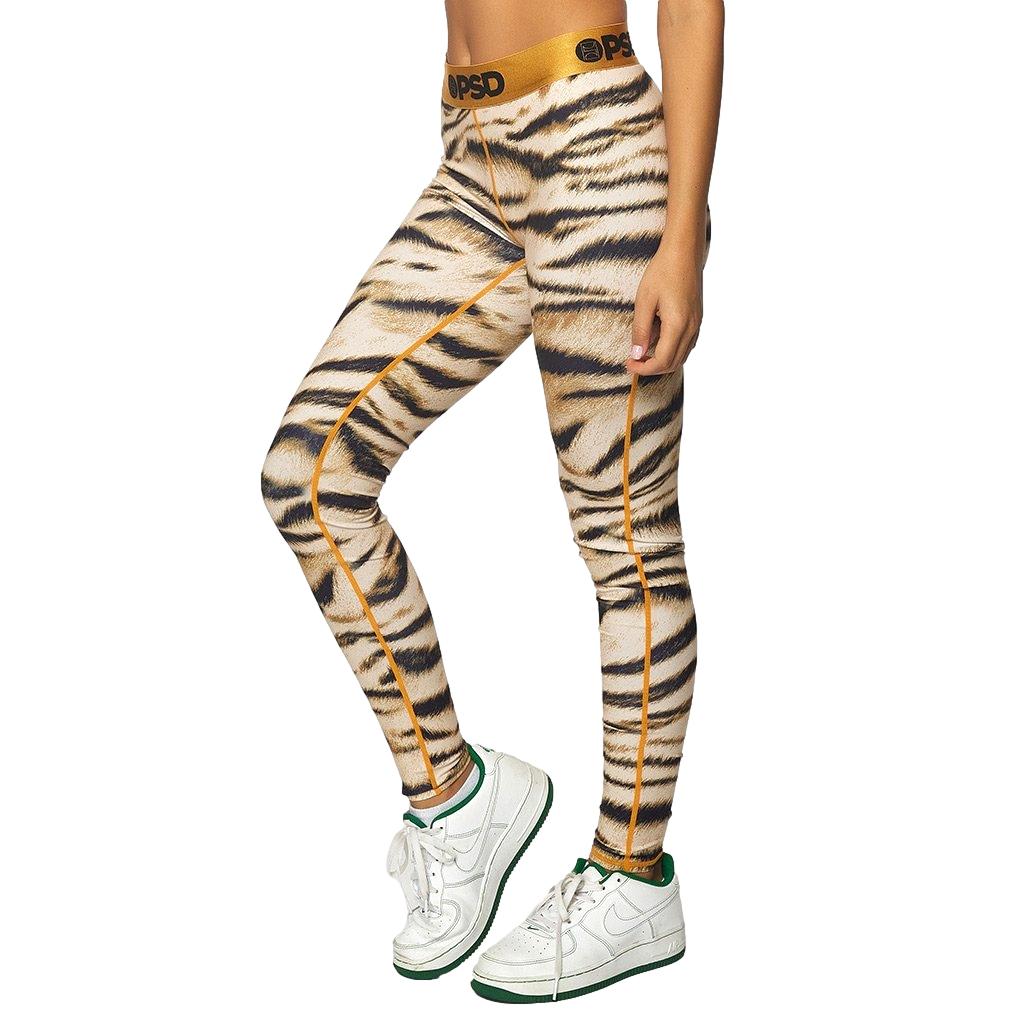 PSD Underwear Women's Golden Tiger Leggings Athletic Fit Gold