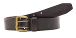 Timberland PRO Men's 38mm Top Grain Leather Double Prong Roller Buckle Belt