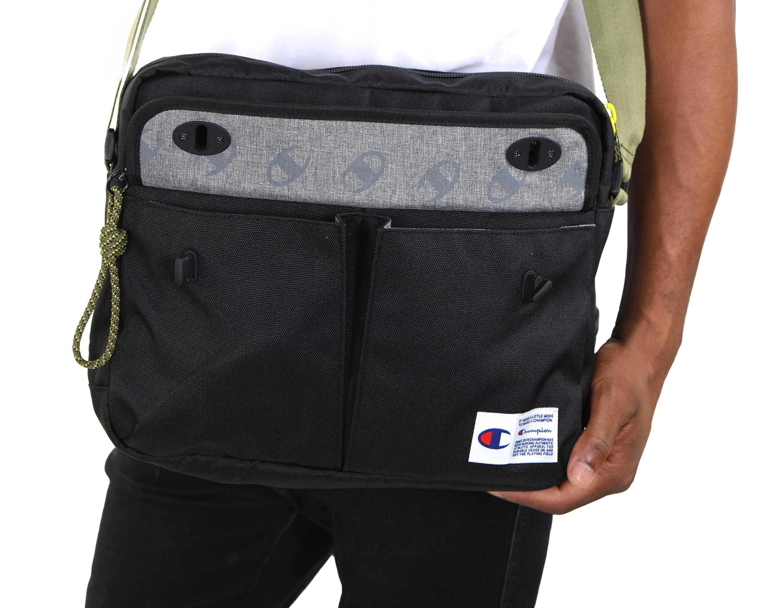 Champion Transition Shoulder Bag Black socallook